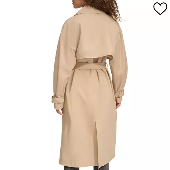 LEVI'S BELTED LONG TRENCH COAT WOMENS XS NWT - Picture 3 of 15